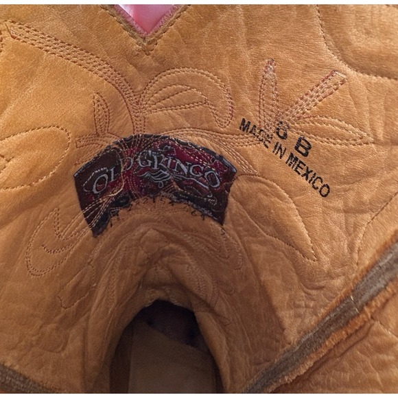 Old Gringo Abby Rose Floral Leather Embroidered Cowboy Boots 6 Western Rodeo - Picture 11 of 16